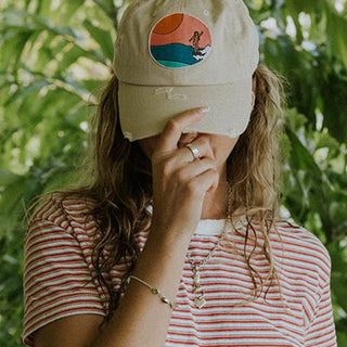 Distressed Dad Hat - Toes on the Nose | Cream