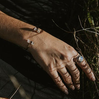 Banded Pink Tourmaline Cuff