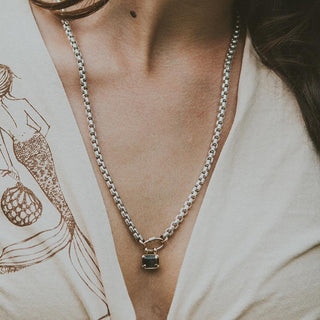 Tourmaline Dream Necklace  - 14k + SS
