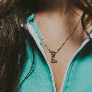 Half-Zip Mermaid Cropped Sweatshirt