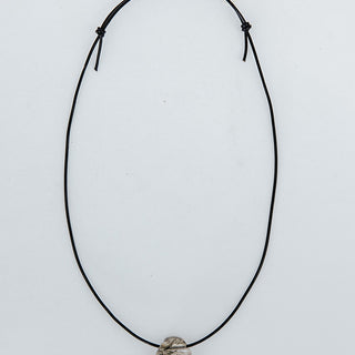 Leather Necklace - Tourmalated Quartz