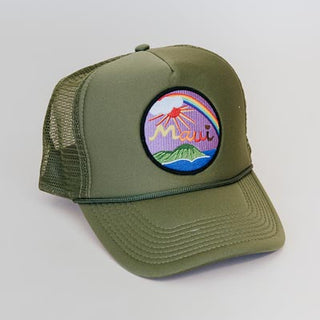 Maui Trucker Hat- Olive Green