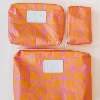 Wings Hawaii tyvek adventure pouches in Tropical Punch print 