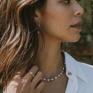Uncultured Tahitian Pearl Choker - 14k