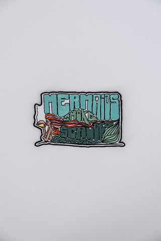 Embroidered Patch - Mermaids Smoke Seaweed