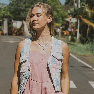 Floral Patchwork Quilted Vest