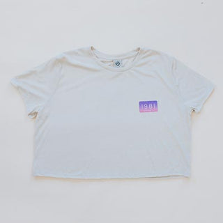 Hawaii Map Cropped Tee - Pearl