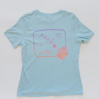 Hawaii Map Tee - Mint