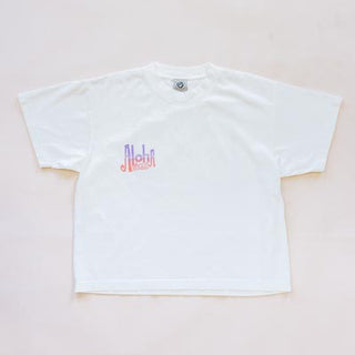 Wings Hawaii vintage map tee in white - front 