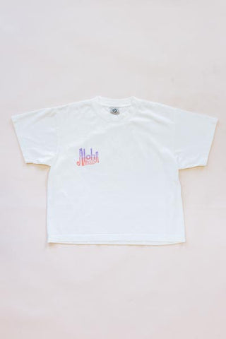 Wings Hawaii vintage map tee in white - front 