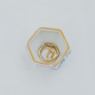 Hexagonal Petite Mermaid Ring Dish