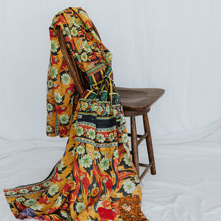 Vintage Kantha Blanket - #12