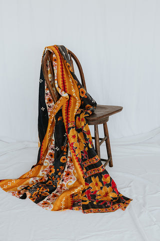 Vintage Kantha Blanket "DD"