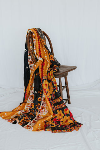 Vintage Kantha Blanket "DD"