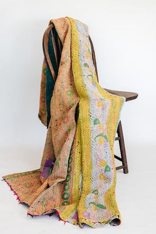 Vintage Kantha Blanket - #10