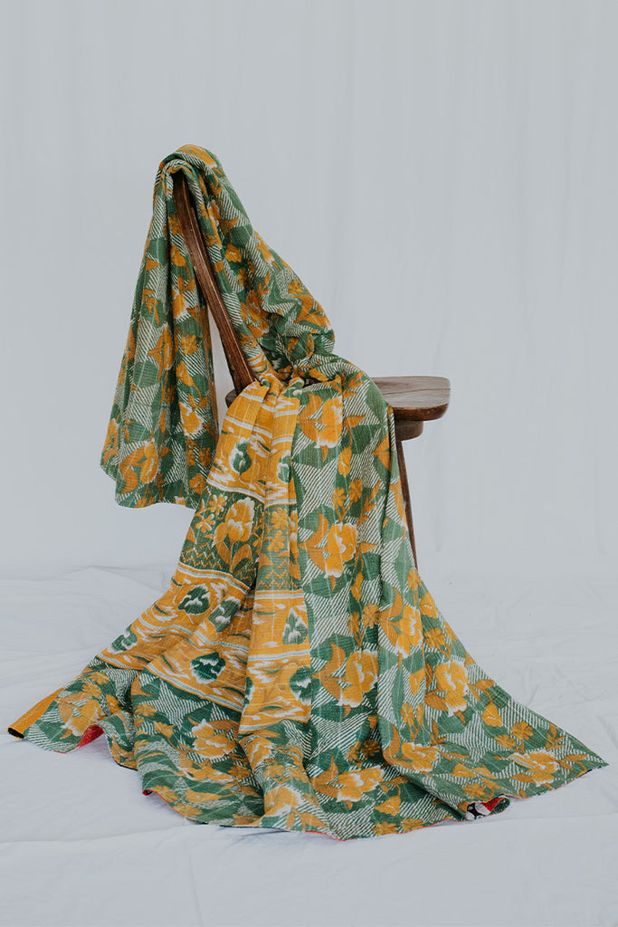Vintage Kantha Blanket "PP"