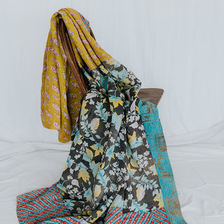 Vintage Kantha Blanket - #17