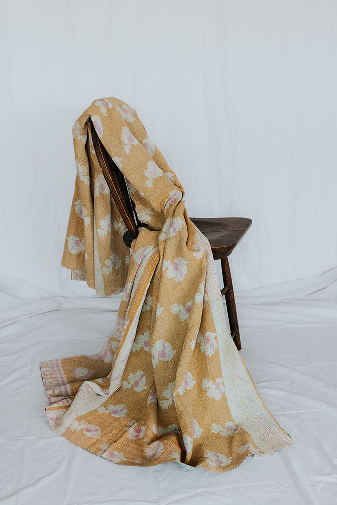 Vintage Kantha Blanket "II"