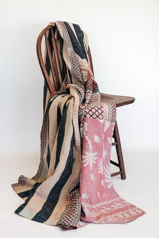 Vintage Kantha Blanket - #14