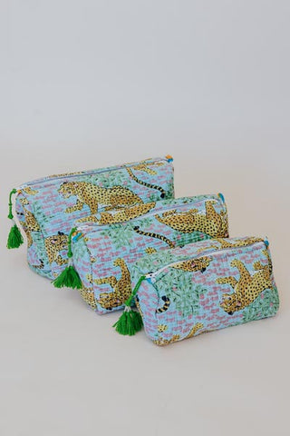 Kantha Toiletry Pouches - Palm Prowl