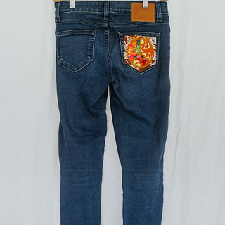 Peace Pocket Upcycled Jeans - #10