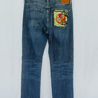 Peace Pocket Upcycled Jeans - #14