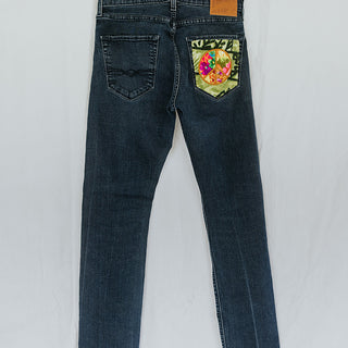 Peace Pocket Upcycled Jeans - #2
