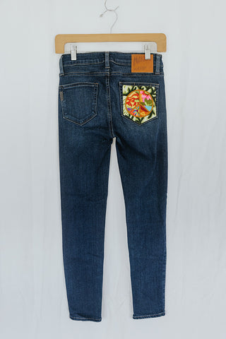 Peace Pocket Upcycled Jeans - #6
