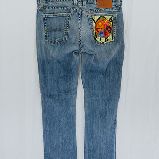 Peace Pocket Upcycled Jeans - #7