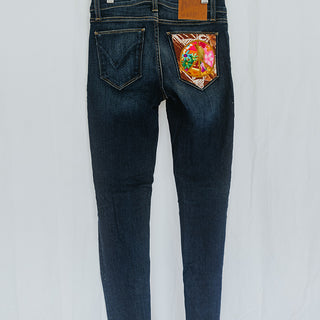Peace Pocket Upcycled Jeans - #9