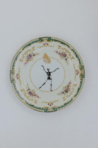 Skull and Butterfly Plate Set - Set of 2