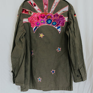 Vintage Sun + Moon Army Jacket - L
