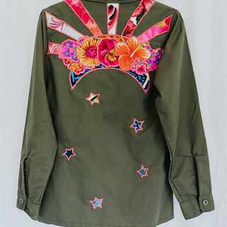 Vintage Sun + Moon Army Jacket - F