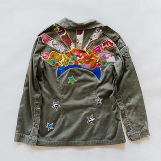 Vintage Sun + Moon Army Jacket
