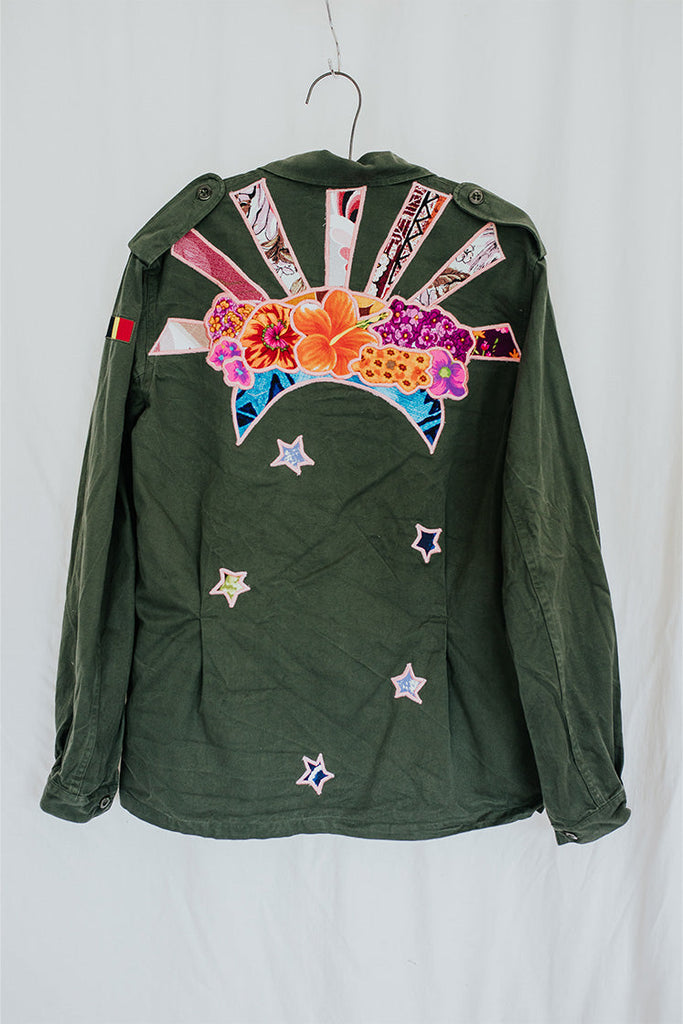 Vintage Sun + Moon Army Jacket - M