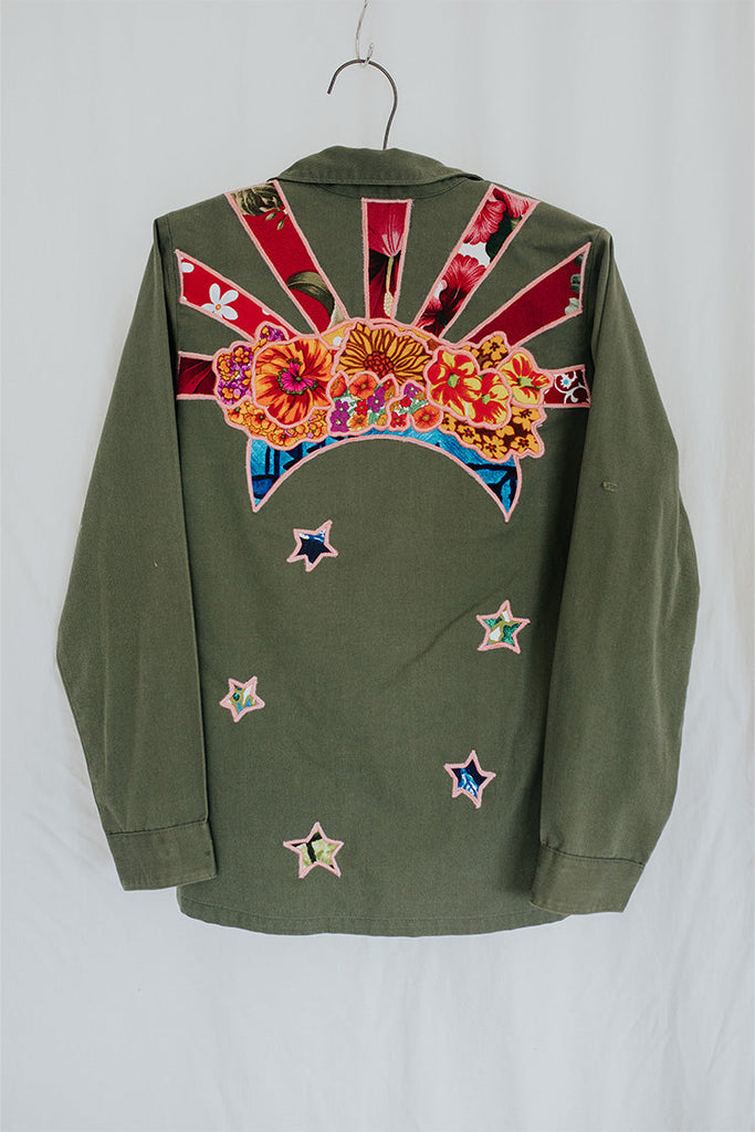Vintage Sun + Moon Army Jacket - C