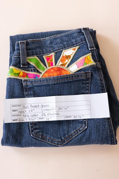 Sun Pocket Upcyled Denim - #57 | S