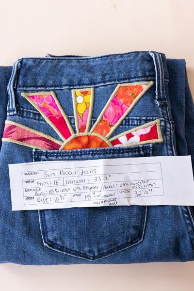 Sun Upcyled Denim Jeans - #13 | M