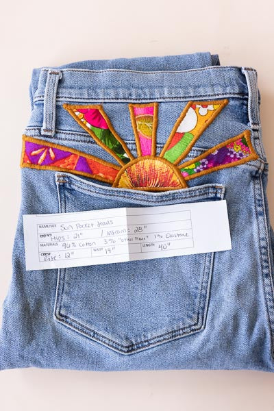 Sun Pocket Upcyled Jeans - #19 | XL