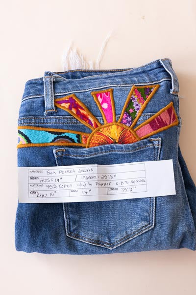 Sun Pocket Upcyled Jeans - #21 | L