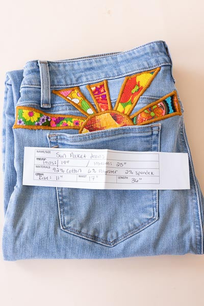 Sun Pocket Upcyled Jeans - #22 | L