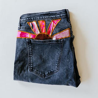Sun Pocket Upcycled Jeans - #7