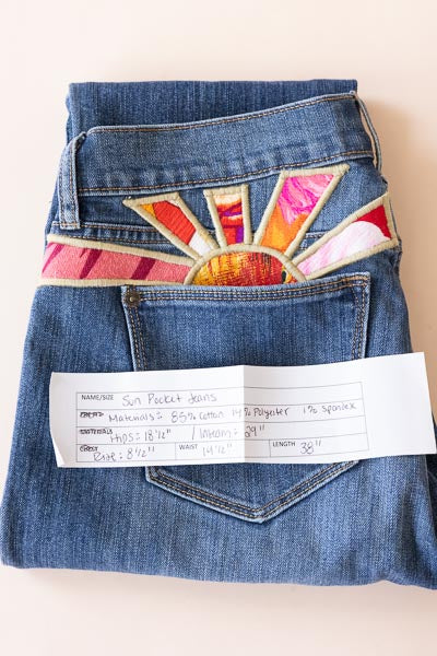 Sun Pocket Upcyled Denim - #31 | M