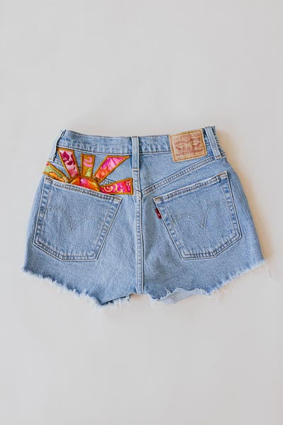 Sun Pocket Upcycled Levi's Shorts - #1 | XS