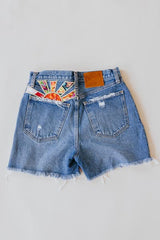 Sun Pocket Upcycled Denim Shorts - #3 | S thumbnail