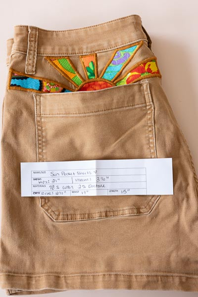 Sun Pocket Upcycled Shorts - #4 | XL
