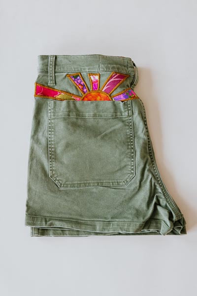 Sun Pocket Upcycled  Shorts - #5 | XL