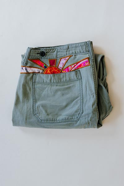 Sun Pocket Upcycled Fatigues - #11