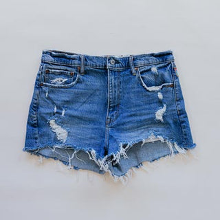 Sun Pocket Upcycled Denim Shorts - #15