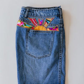 Sun Pocket Denim Skirt - #7